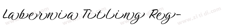 Labernia Titling Reg字体转换